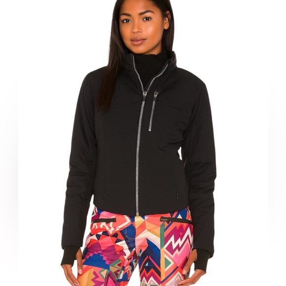 Obermeyer Y2K Women’s Black Bomber Zip Front Jacket Size 8 - Picture 10 of 10